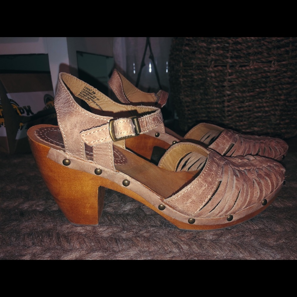 Anthropology Latigo Costa Clog Sandals